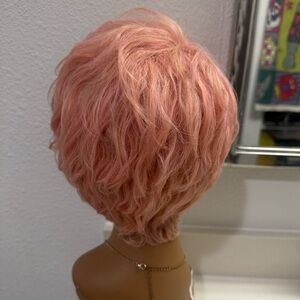 Pink Curly Wig for Women
